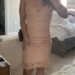 The Hanger Nude Lace Dress